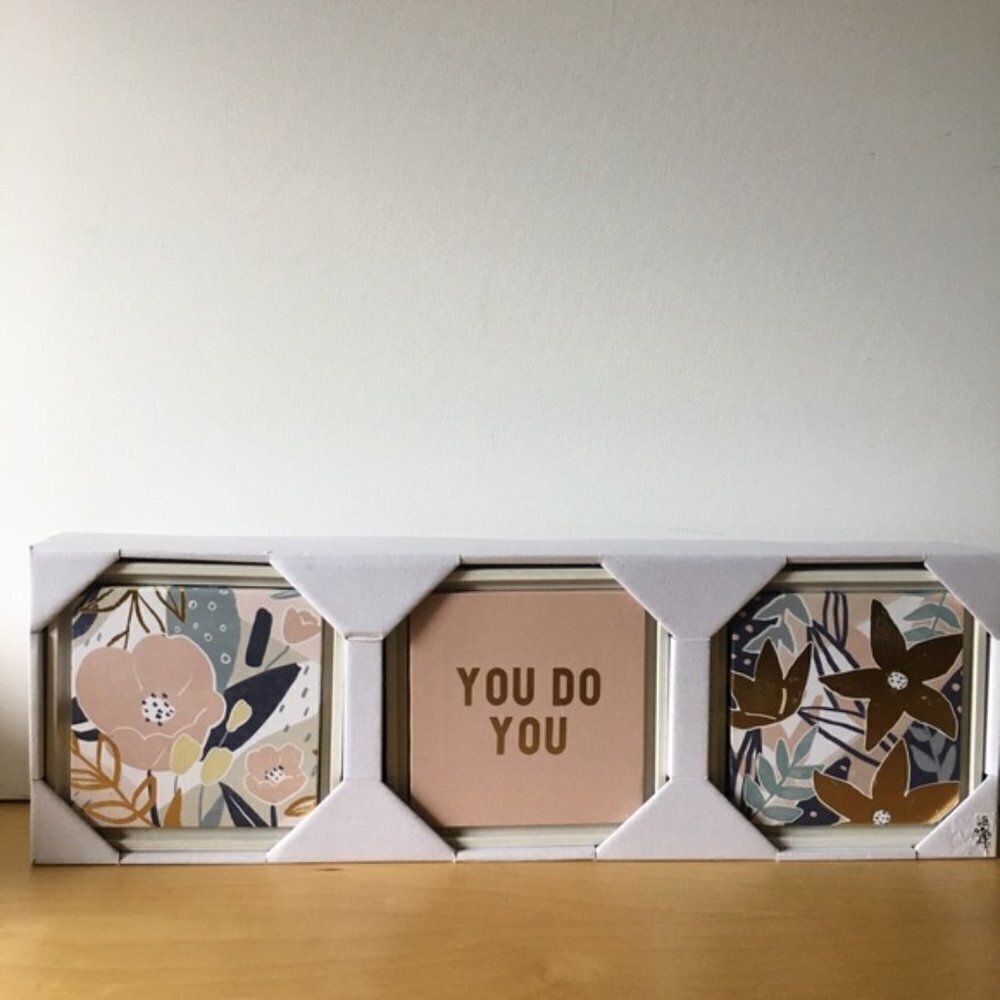 Wall Art Decor Theme 6" X 6" (3 pieces in a box )